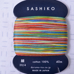 Daruma Variegated Sashiko Thread 20/4, paper balloon