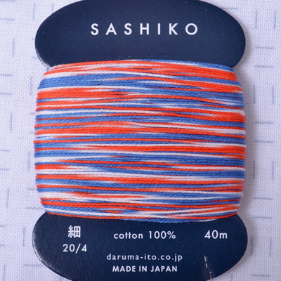 Daruma Variegated Sashiko Thread 20/4 Goldfish Scooping