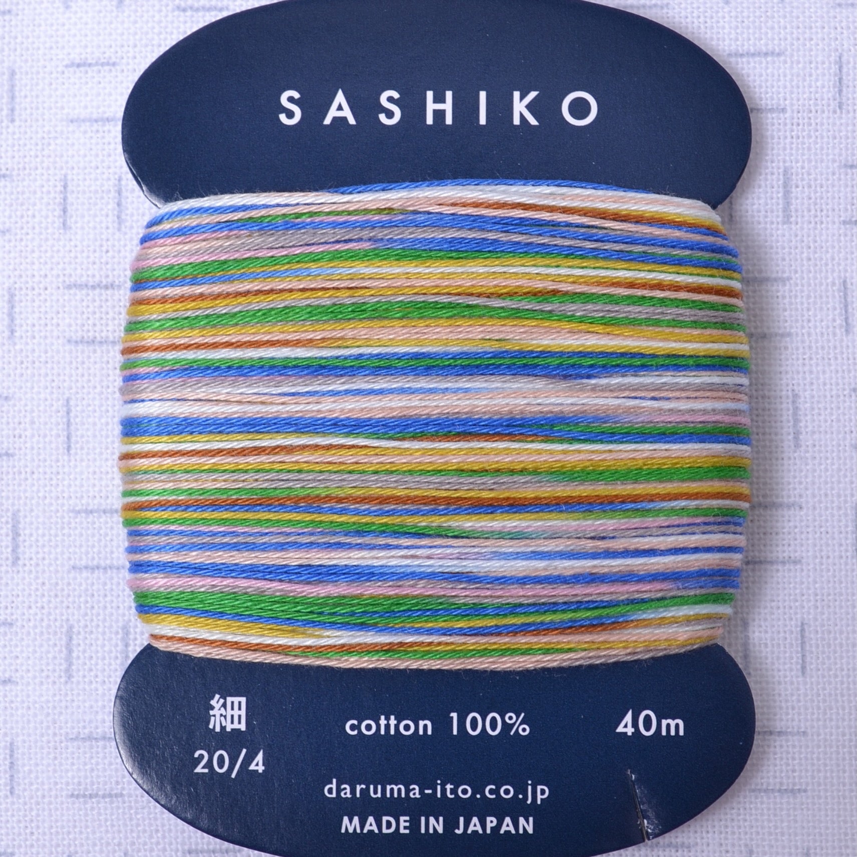 Daruma Variegated Sashiko Thread, Tanabata Pastel