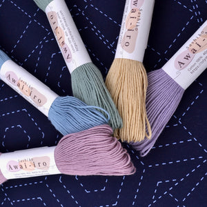 Sashiko Thread Collection, Awai-Iro Smokey-Tones