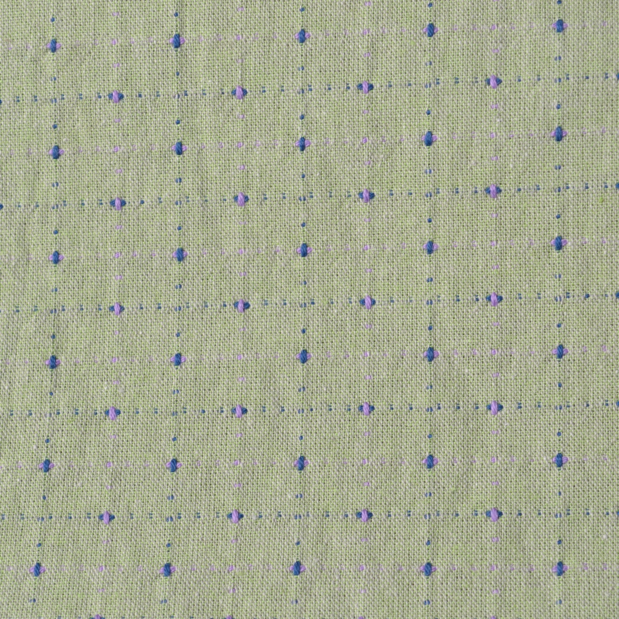 yarn dyed sewing fabric, green