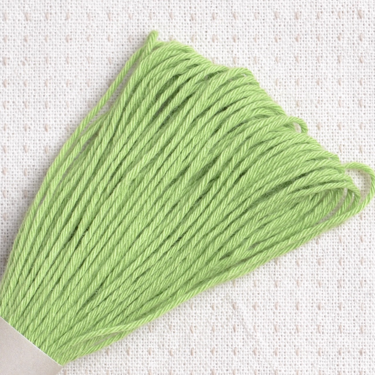 Sashiko Thread, Olympus 20 Meter Skein, Bright Green #06