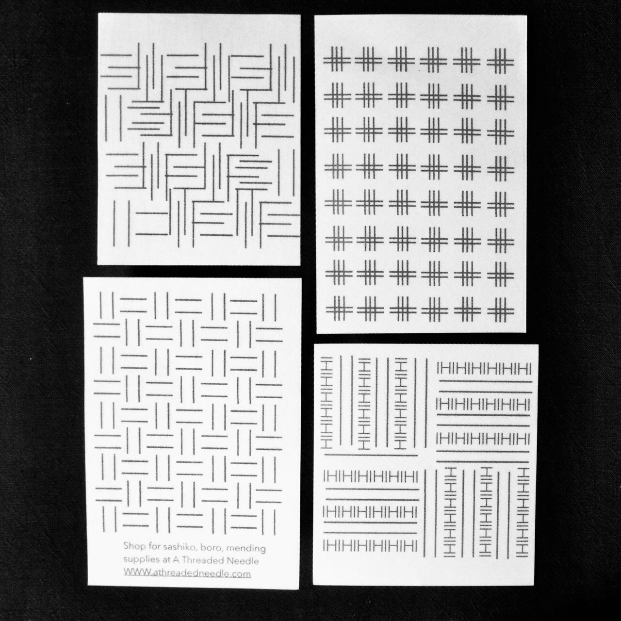 Dissolvable Stick & Stitch Transfer Patterns "Markings"