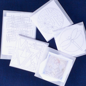 Dissolvable Stick & Stitch Transfer Patterns, 5 sets available