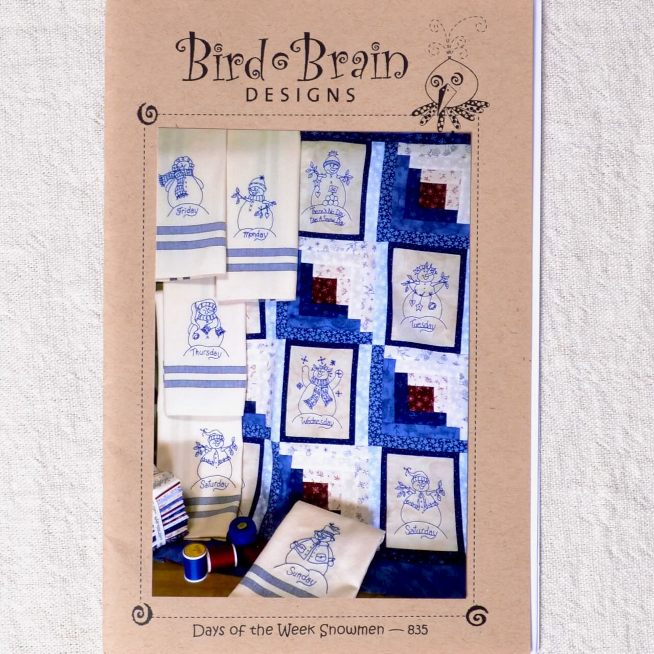 Days of the Week Snowman Pattern