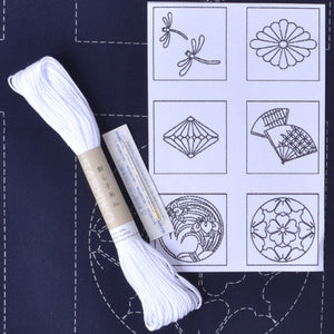 6 Sashiko Blocks- Kit A