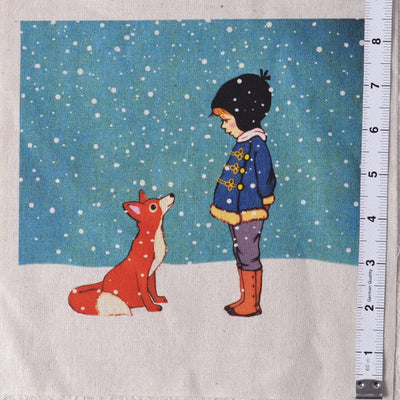 Child with Fox Fabric Patch