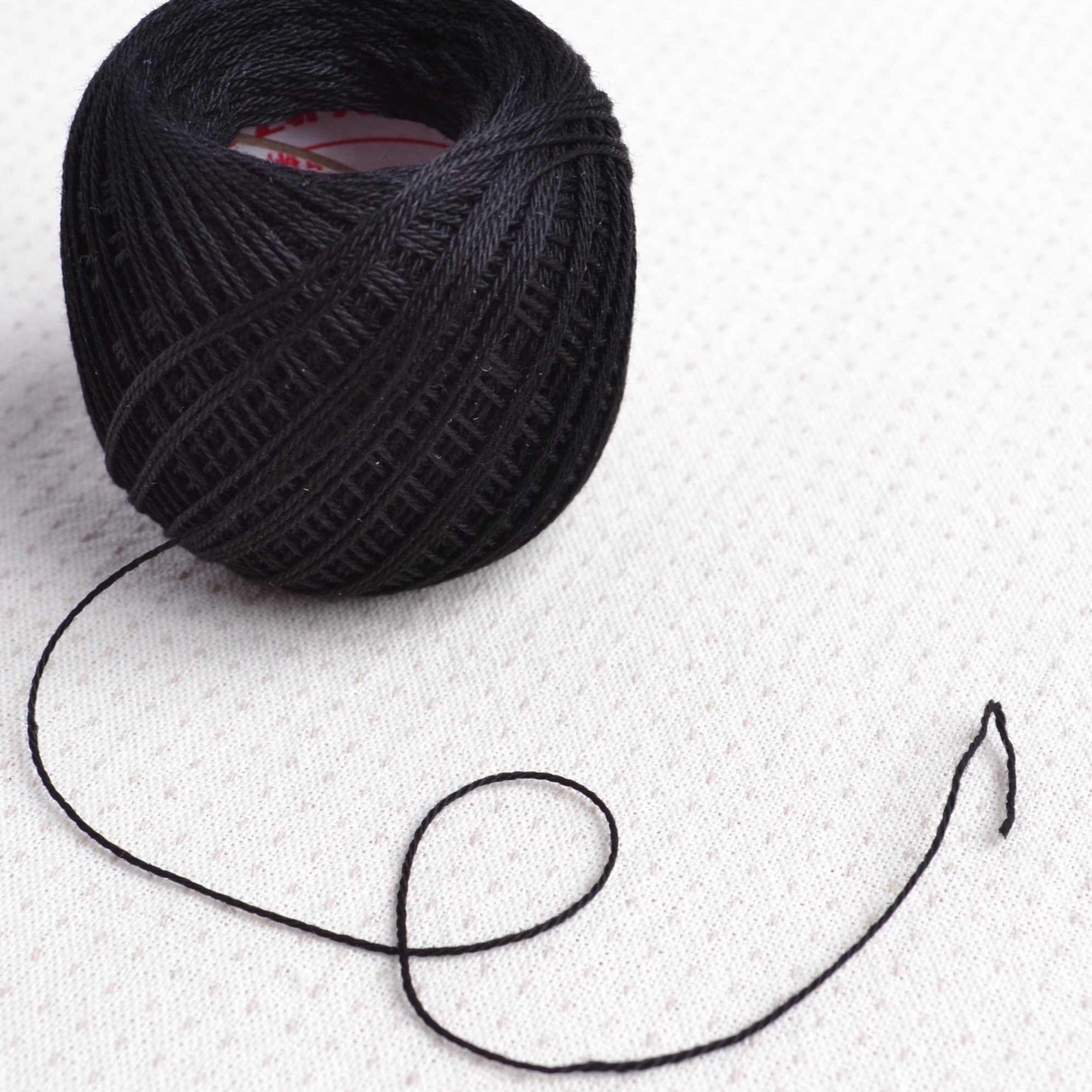 Black thin sashiko thread