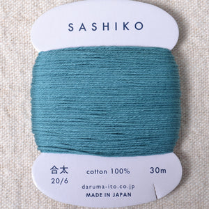Daruma Sashiko Thread, Dusty Teal, #205