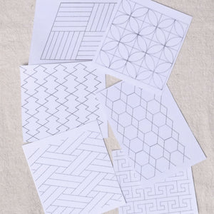peel stick and stitch sashiko patterns 