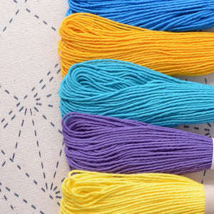 Sashiko Thread Collection, Peacock Fan