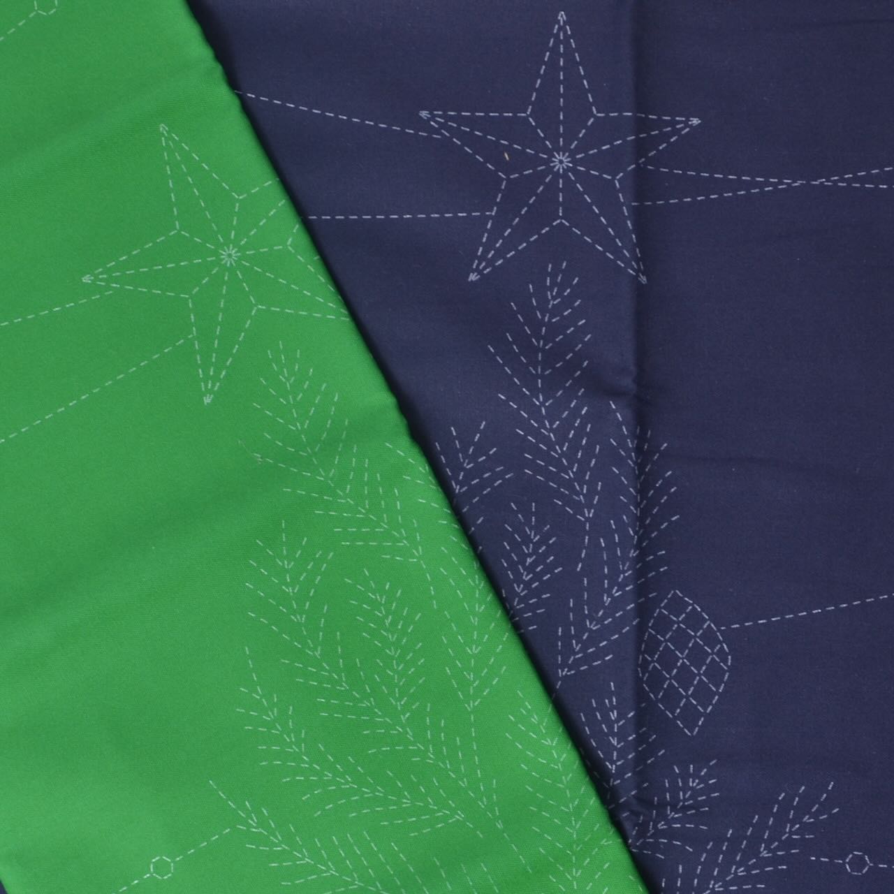 Sashiko Panel, Seasons Greetings 2