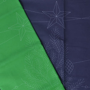 Sashiko Panel, Seasons Greetings 2