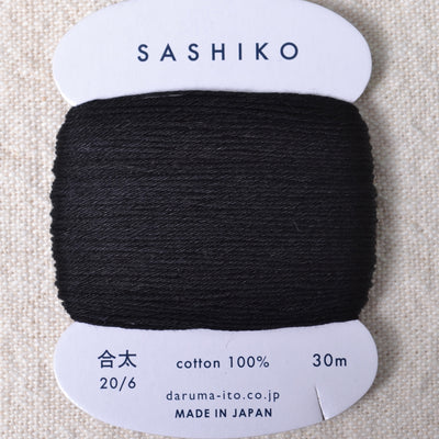 Daruma Sashiko Thread, Black, #219