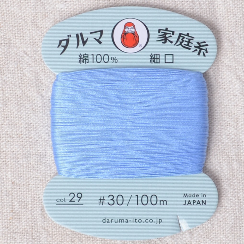 Daruma Hand Sewing Thread, Periwinkle Blue #29