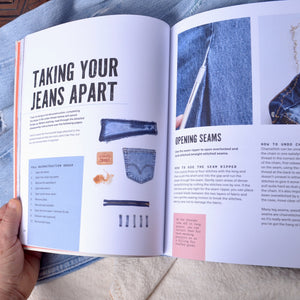 How to take apart jeans in Jean Genius, Book by Janelle Hanna