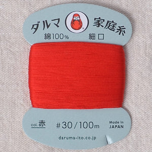Daruma Hand Sewing Thread, Red