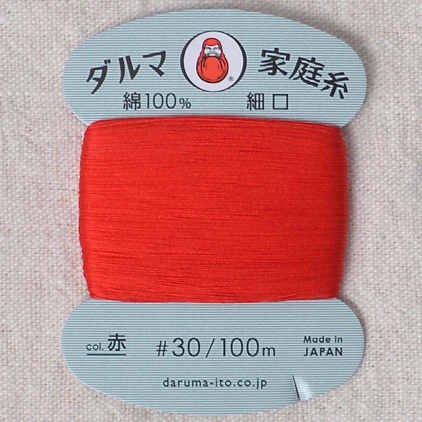 Daruma Hand Sewing Thread, Red