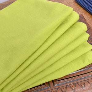 Kitchen Towel Blank for Stitching, Bright Green