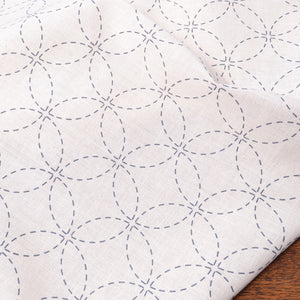Linked Circles pre-printed sashiko fabric