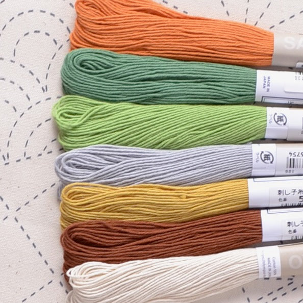 Sashiko Thread Collection, Colours in a Summer Meadow