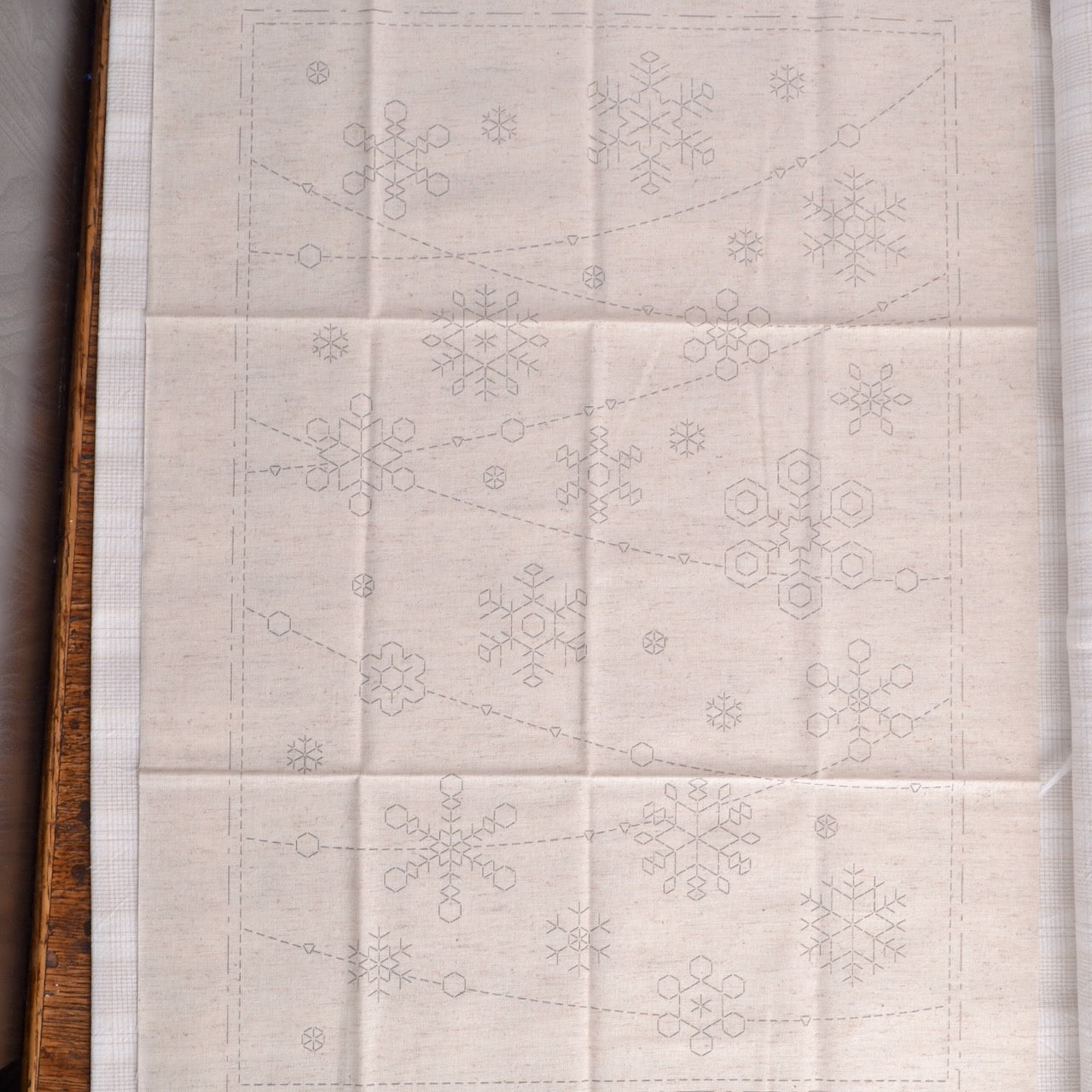 Sashiko Cloth Snowflakes Sampler "Holy Night"