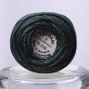 perle cotton thread by Valdani, dark spruce