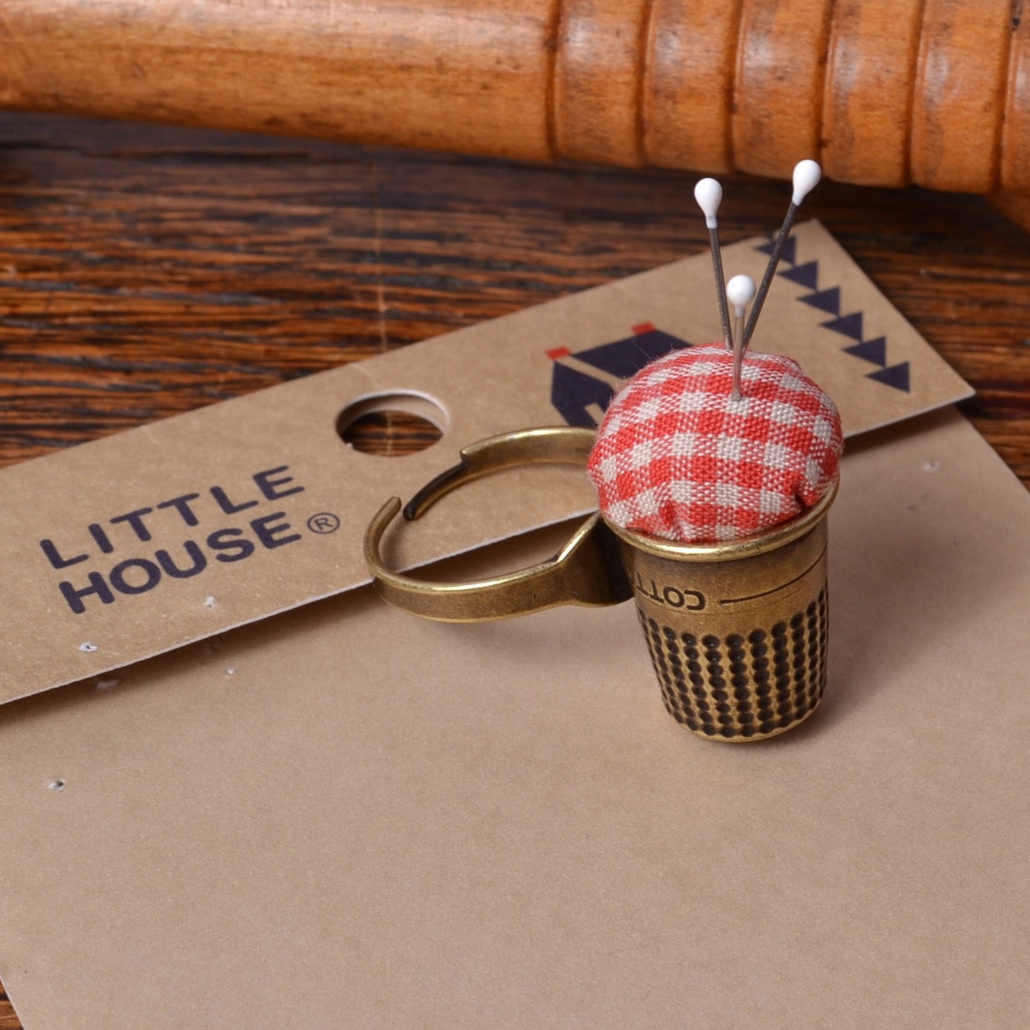 Little House Pin Cushion Ring