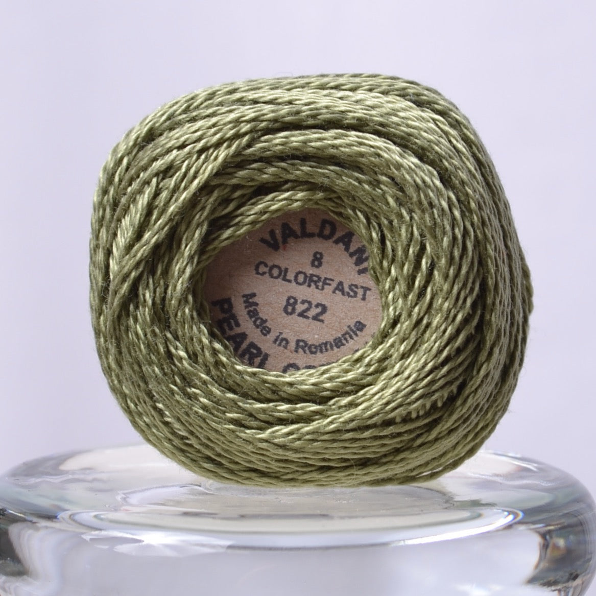 Valdani Variegated Hand Dyed Perle Cotton Thread, Olive Green-Med