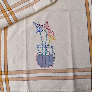 embroidered kitchen towel