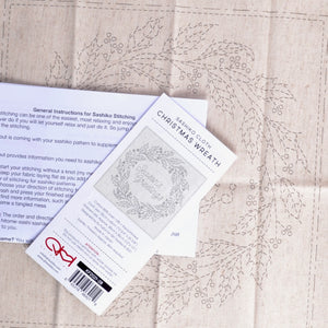 Wreath Sashiko Sampler "Season's Greetings"
