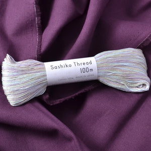 variegated sashiko thread in Awai-iro colours