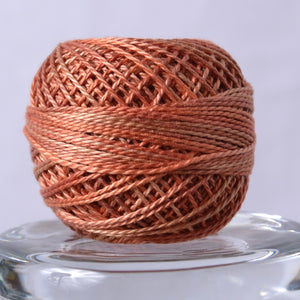 Rusted orange Valdani perle cotton thread