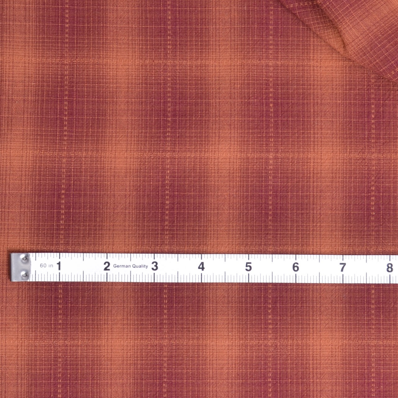 Dyed Yarn Cotton Fabric in red and orange