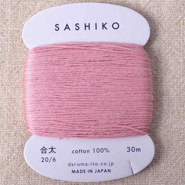 Daruma Sashiko Thread, Brown #218 - A Threaded Needle