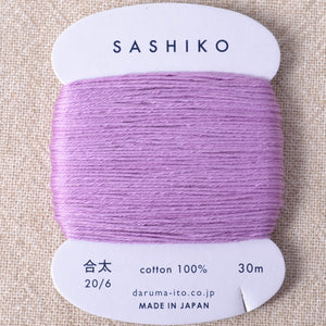 Lilac sashiko thread