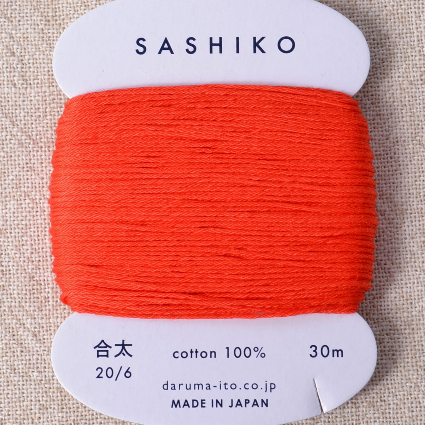 Daruma Sashiko Thread, Orange Red #212