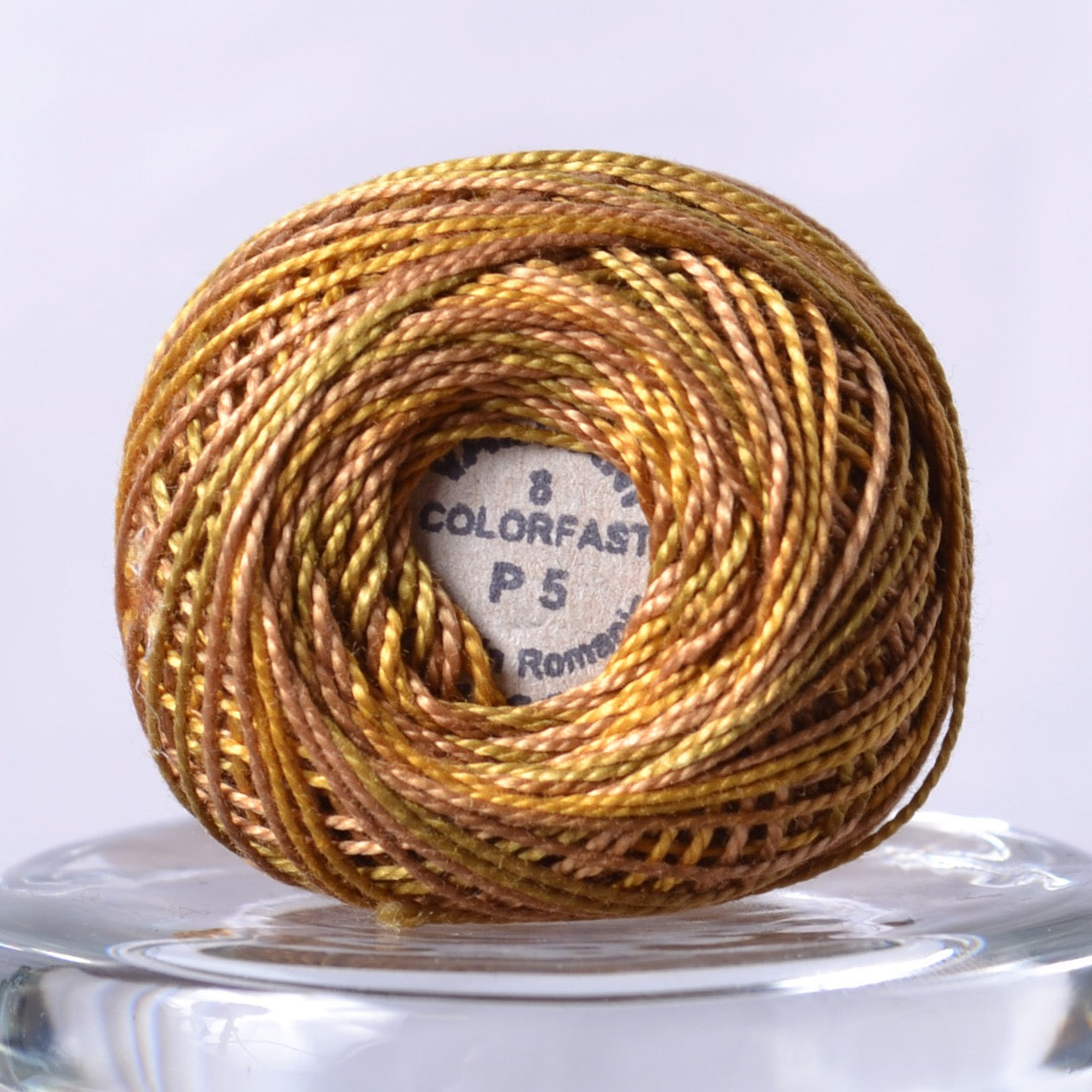 Cotton thread, Tarnished Gold, P5, size 8