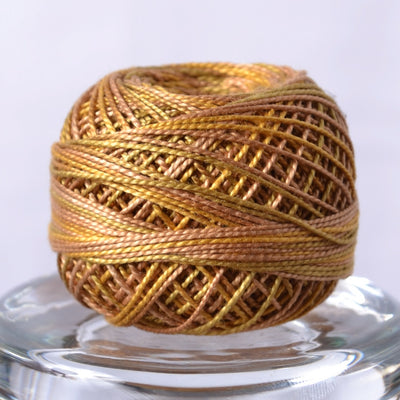 Valdani Perle Cotton Thread, Tarnished Gold, 