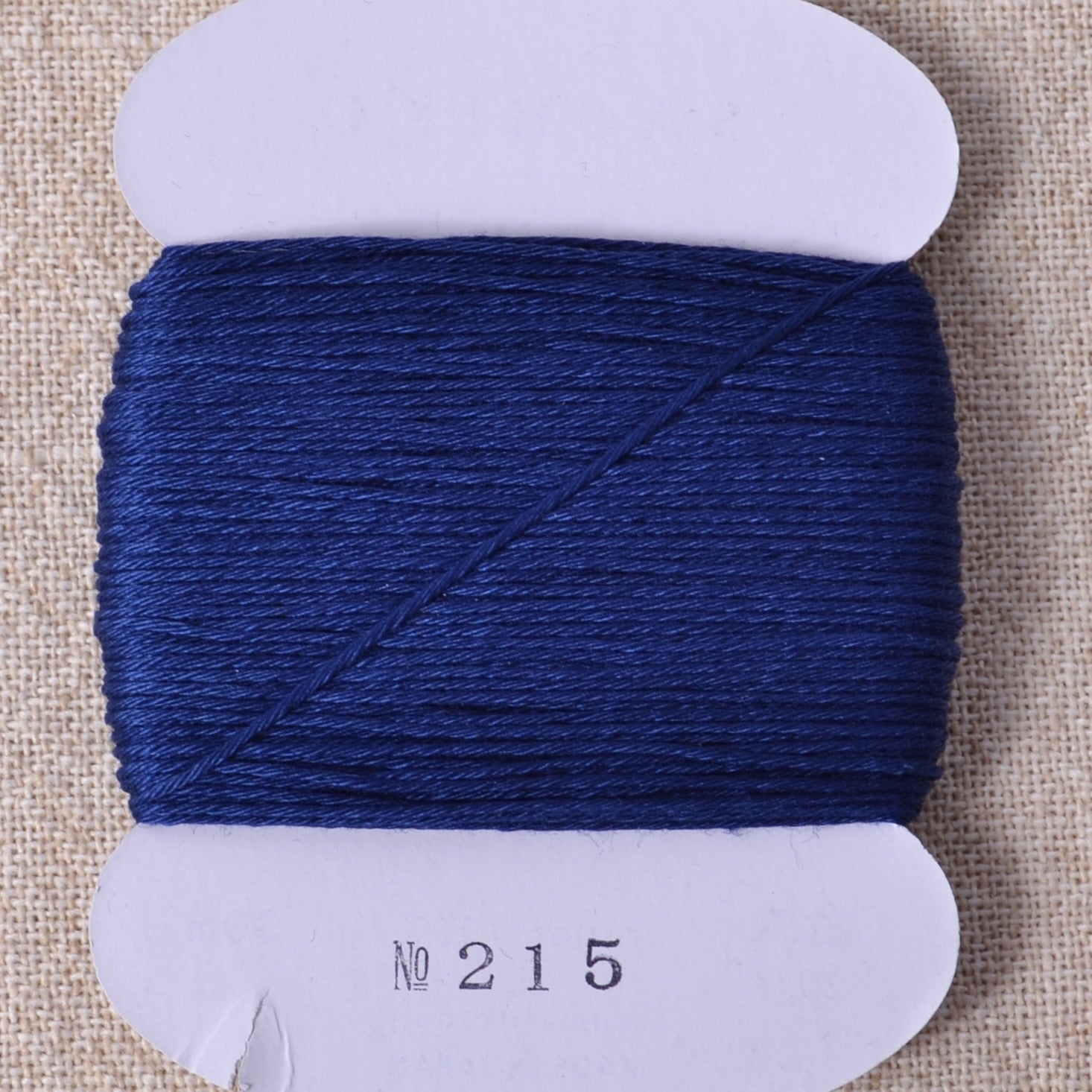 Color 215 Daruma Sashiko Thread, Navy #215 - A Threaded Needle