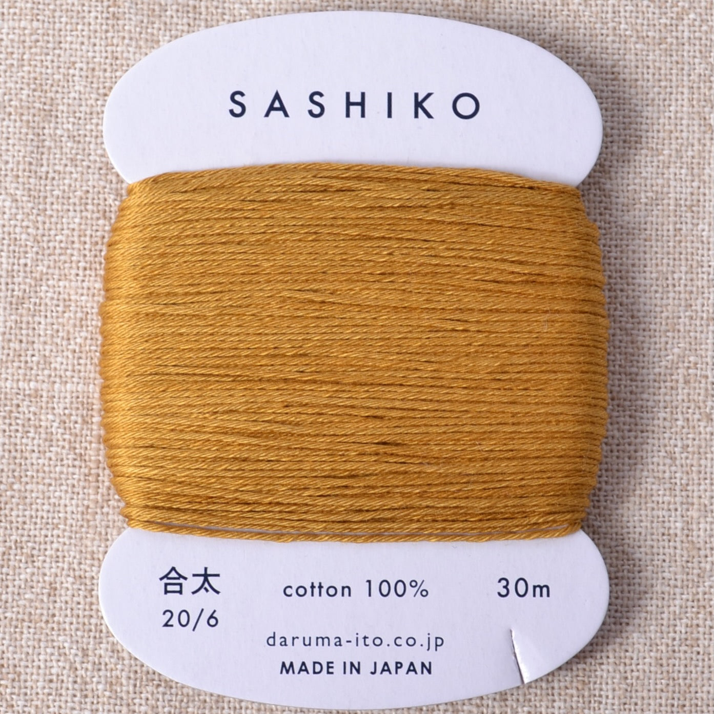 Daruma Sashiko Thread, Golden Tea #220
