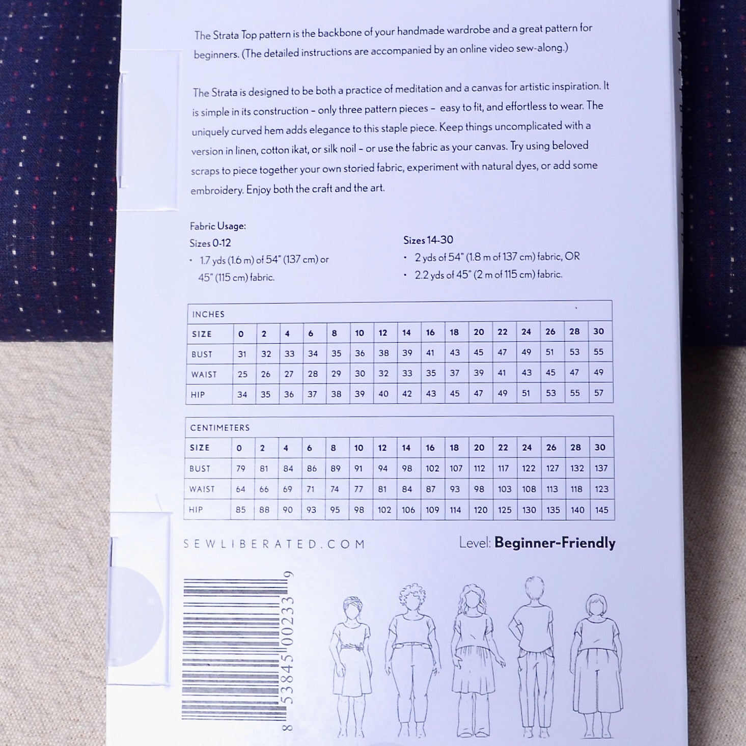 Strata Top Pattern - A Threaded Needle