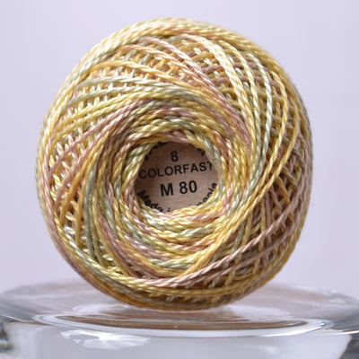 Valdani Variegated Hand Dyed Perle Cotton Thread, Distant Grass