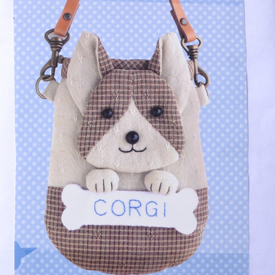 Corgi Dog Pouch with Leather Strap