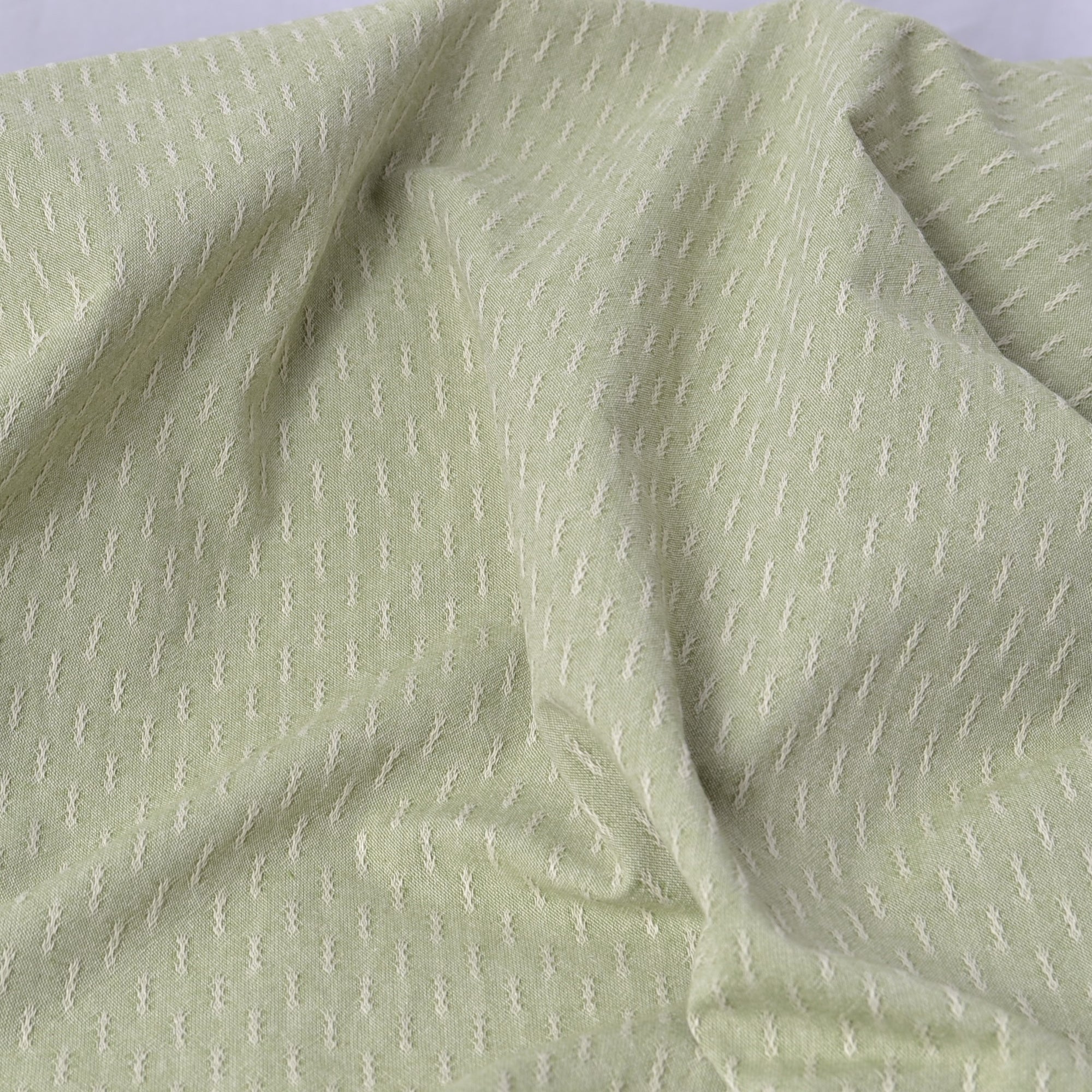 green cotton quilting and sewing fabric