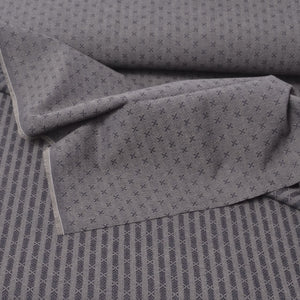 Dyed Yarn Cotton Fabric for Sewing & Quilting showing both sides of fabric