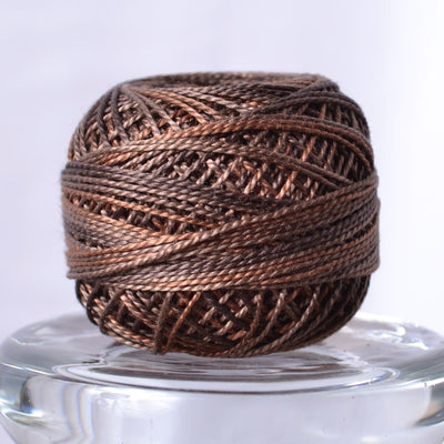 Valdani Perle Cotton Thread, Brown
