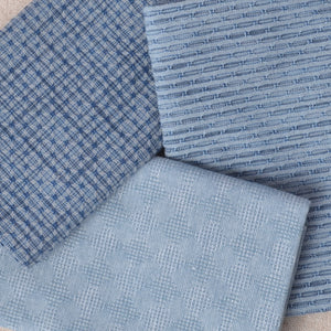  Fabric Bundle of 3, Cool Lake Blues