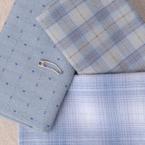  Bundle of 3 fabrics, Periwinkle Blue