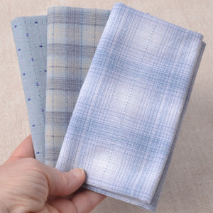 Dyed Yarn Cotton Fabric Bundle of 3